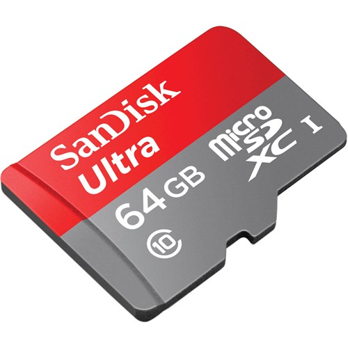 Sandisk Ultra 64gb Micro Sd 100mbS Memory Card 002
